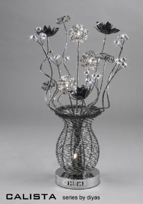 Calista Aluminium Crystal Table Lamps Diyas Home Modern Crystal Table Lamps Calista Aluminium Crystal Table Lamps Diyas Home Modern Crystal Table Lamps